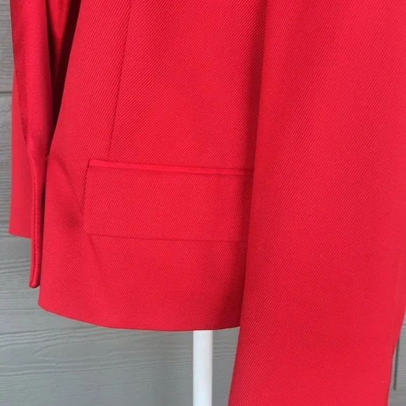 BOSS Hugo Boss “Joleara” Virgin Wool Blend Cropped Tuxedo Jacket - Picture 6 of 16